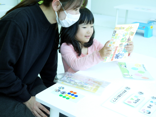 ビジョントレーニングの様子
